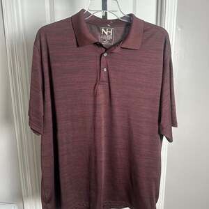 North Hudson Performance Men's 3X Maroon Space Dye Polo Shirt#160